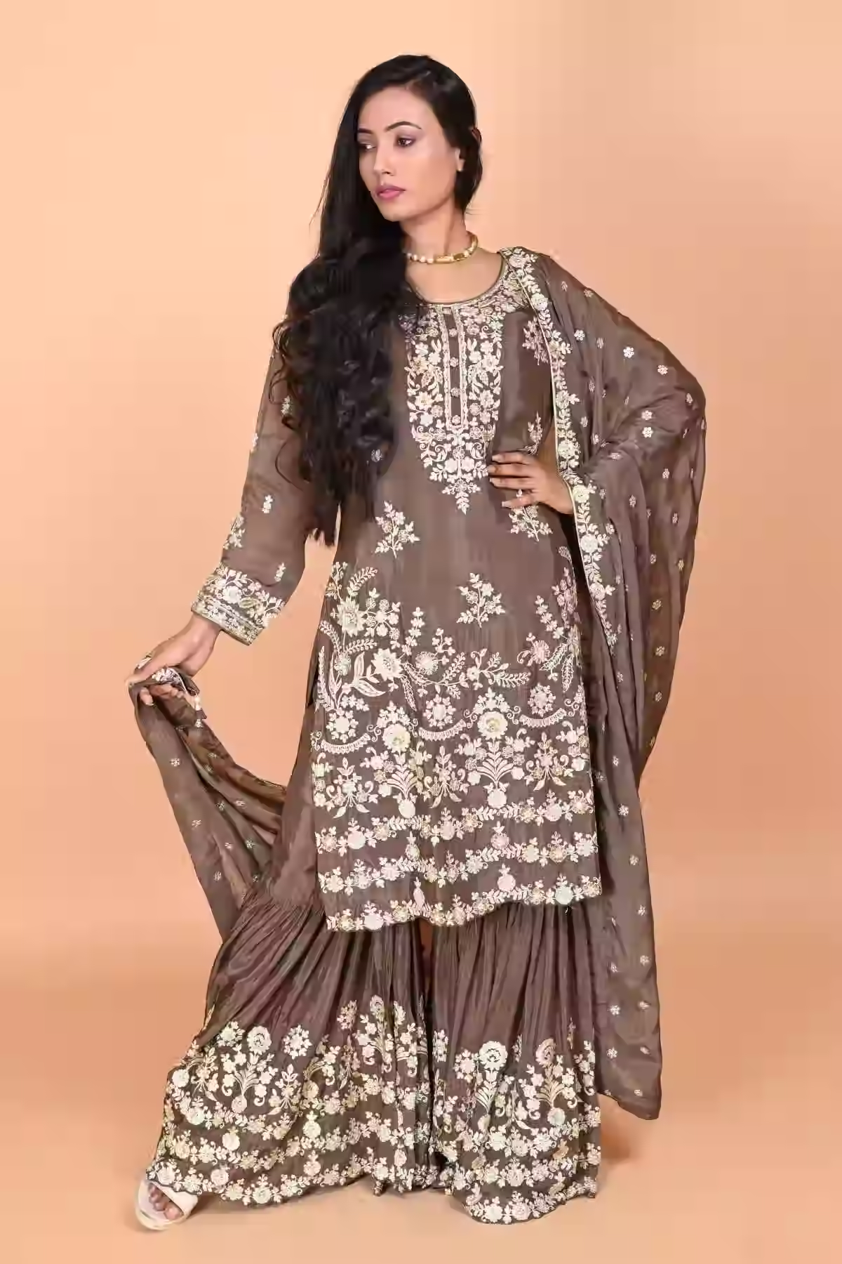 Silver Lehenga